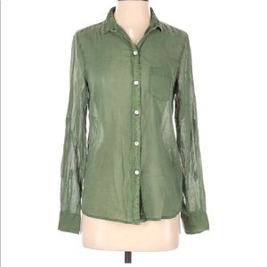 Holding horses Anthro green sheet button down